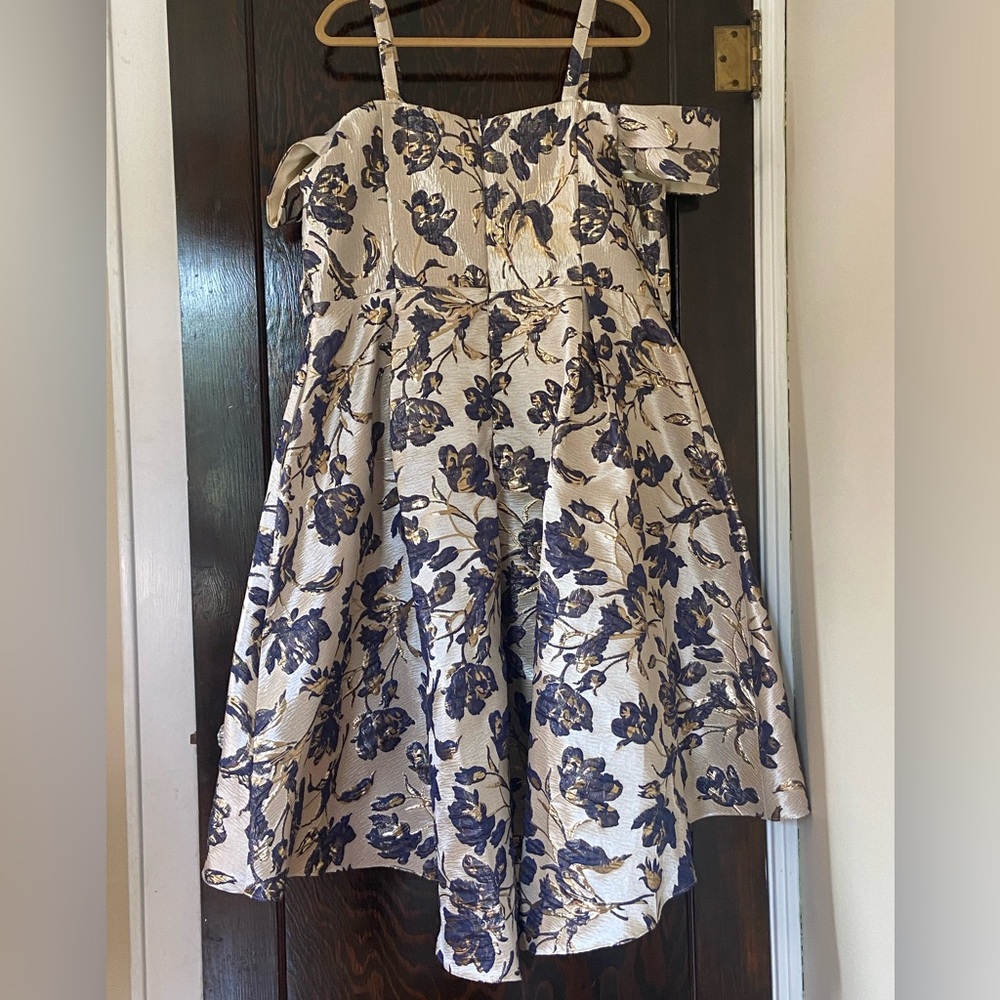 FREE SHIP 🎁  Off-the-Shoulder Floral Formal High-low Gown sz 22W